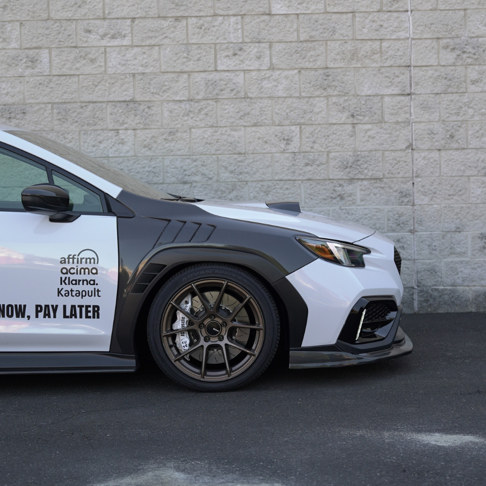 JDMuscle GC8 Style Version 2 Tanso Carbon Fiber Hood Scoop - Subaru WRX 2022-2025