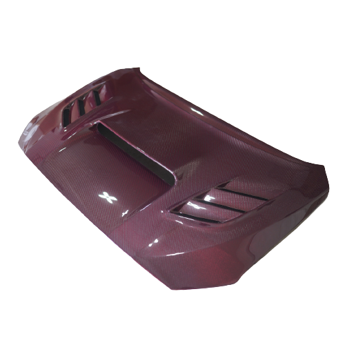 JDMuscle Carbon Fiber Hood V2 w/ Heat Extract - Subaru WRX / STi 2015-2021