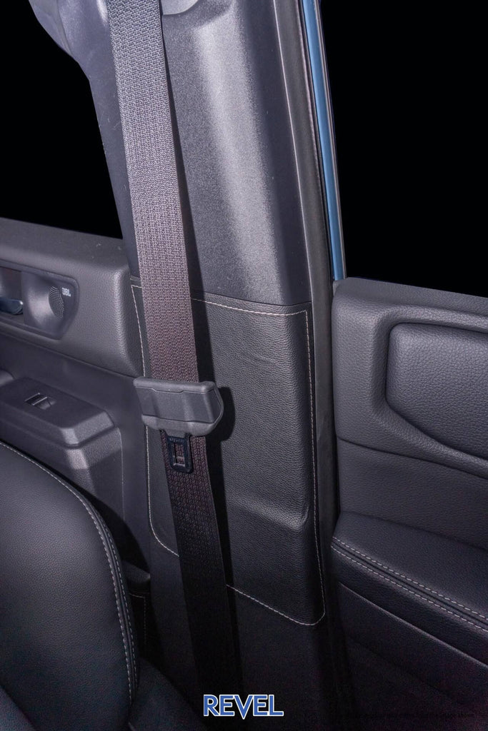 Revel GT Design Seat Belt Guard (Silver Stitch) Set - Toyota Land Cruiser 2024+