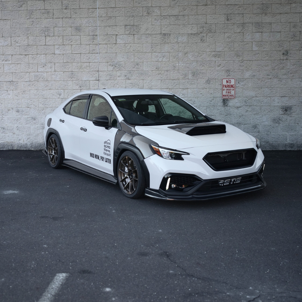 JDMuscle Rally Style V2 Carbon Fiber Hood Scoop - Subaru WRX 2022-2025