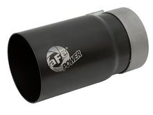 Load image into Gallery viewer, aFe MACH Force-Xp 3-1/2 IN 304 Stainless Steel Black Exhaust Tip - Universal