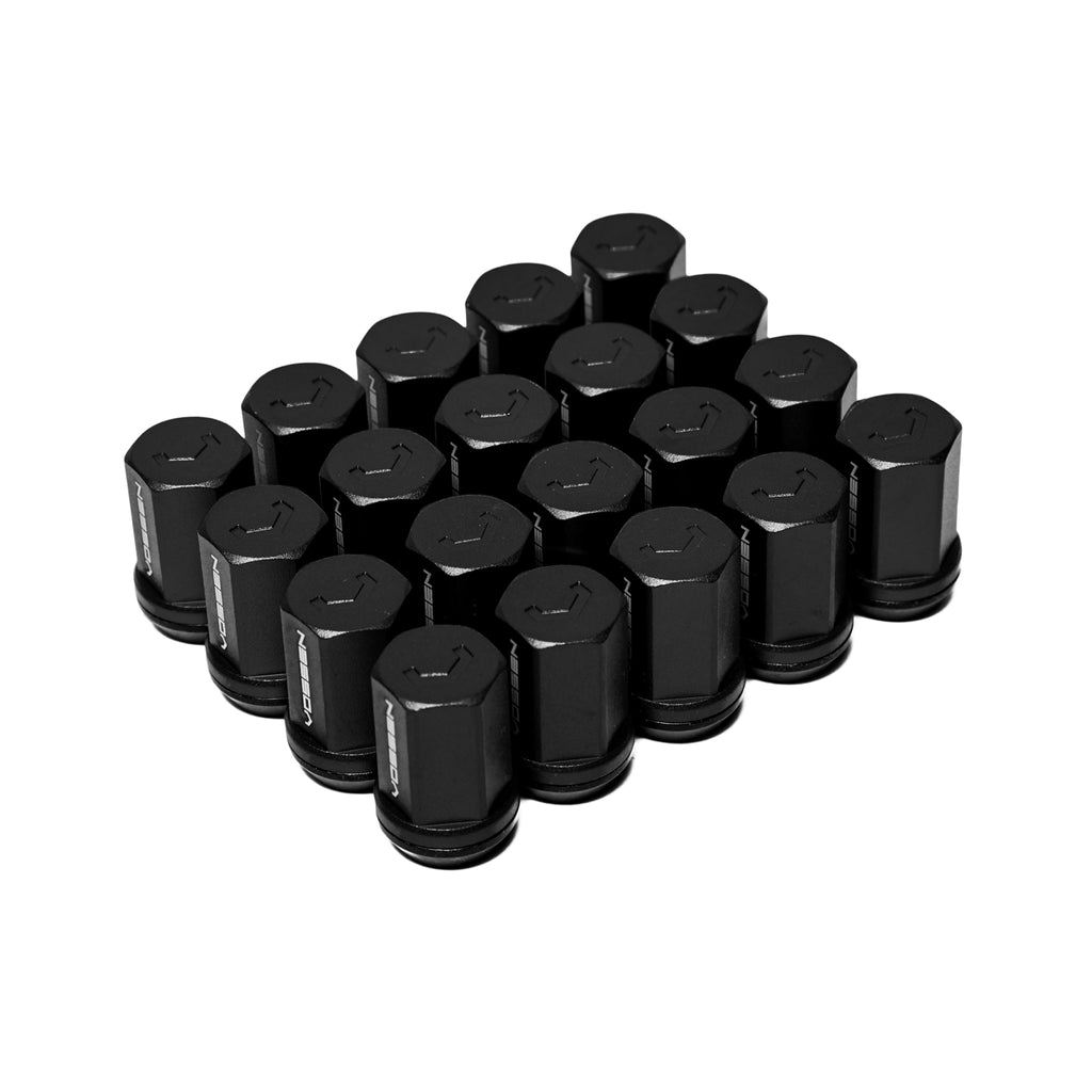 Vossen 35mm Lug Nuts (12x1.5; 19mm Hex; Cone Seat; Black) Set of 20 - Universal