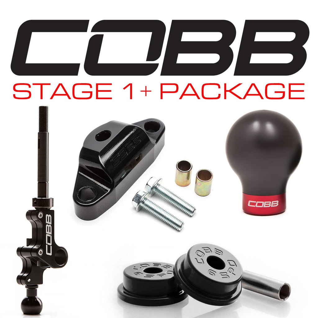 Cobb Stage 1+ Drivetrain Package (White w/ Black Collar) - Subaru Legacy GT Spec B 6MT 2007-2009