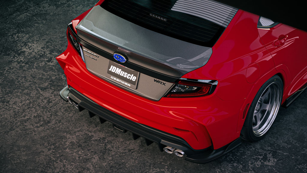 JDMuscle Evolution Rear Bumper - Subaru WRX 2022-2025
