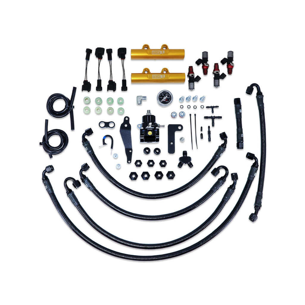 IAG PTFE Fuel System Kit w/ ID Injectors, Aeromotive FPR & IAG Fuel Rails - Subaru WRX 2008-2014 / STi 2008-2021