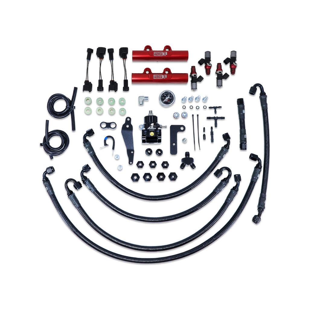 IAG PTFE Fuel System Kit w/ ID Injectors, Aeromotive FPR & IAG Fuel Rails - Subaru WRX 2008-2014 / STi 2008-2021