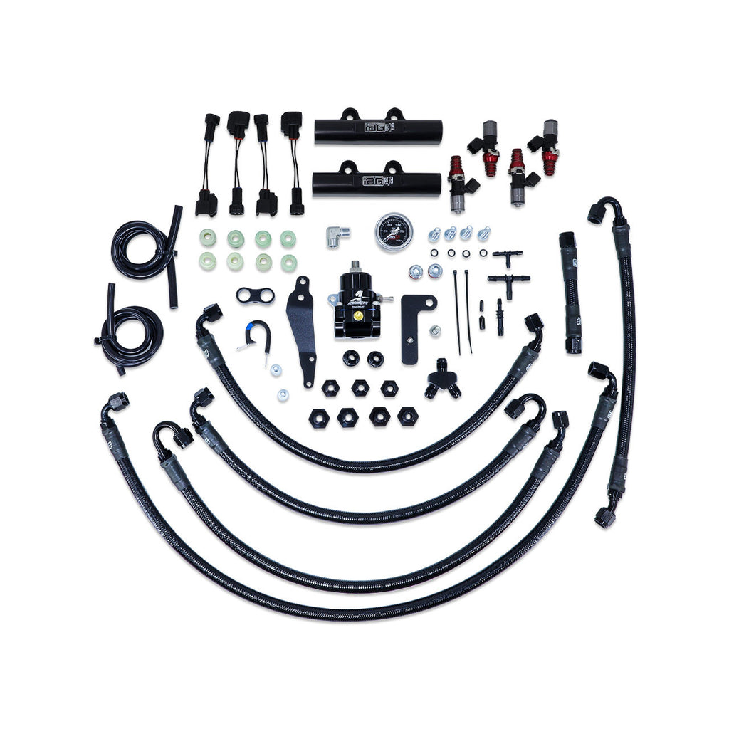 IAG PTFE Fuel System Kit w/ ID Injectors, Aeromotive FPR & IAG Fuel Rails - Subaru WRX 2008-2014 / STi 2008-2021