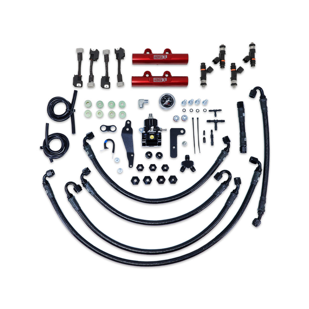 IAG PTFE Fuel System Kit w/ FIC Injectors, Aeromotive FPR & IAG Fuel Rails - Subaru WRX 2008-2014 / STi 2008-2021