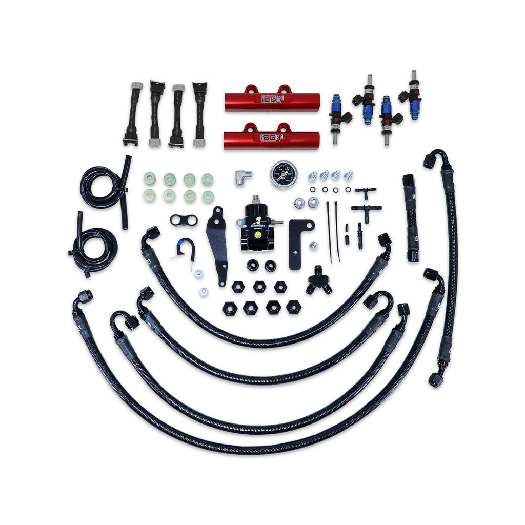 IAG PTFE Fuel System Kit w/ FIC Injectors, Aeromotive FPR & IAG Fuel Rails - Subaru WRX 2008-2014 / STi 2008-2021