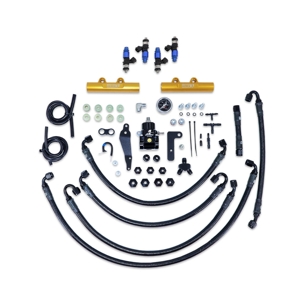 IAG PTFE Fuel System Kit w/ FIC Injectors, Aeromotive FPR & IAG Fuel Rails - Subaru WRX 2008-2014 / STi 2008-2021