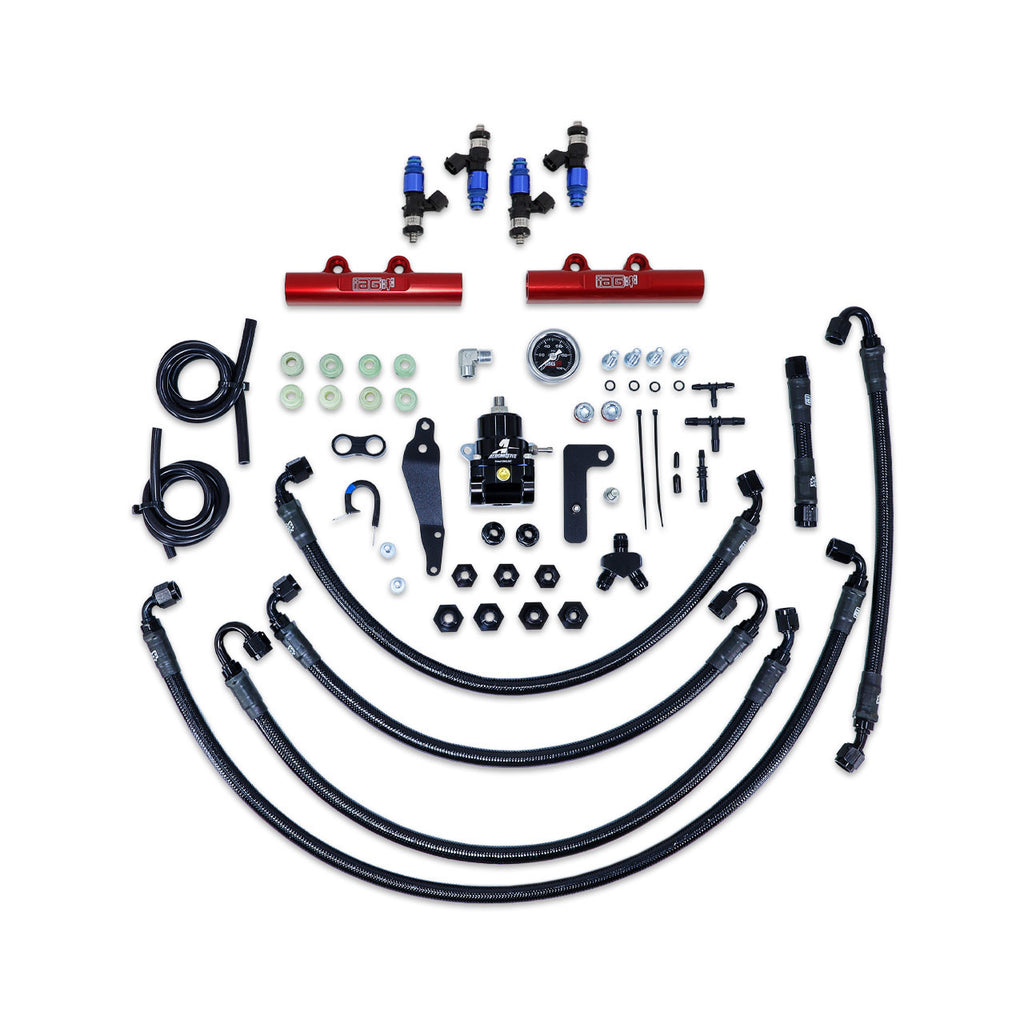 IAG PTFE Fuel System Kit w/ FIC Injectors, Aeromotive FPR & IAG Fuel Rails - Subaru WRX 2008-2014 / STi 2008-2021