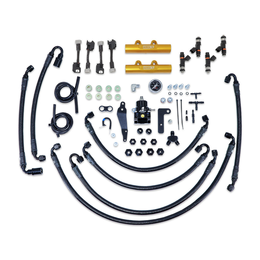 IAG PTFE Flex Fuel Fuel System Kit w/ FIC Injectors, Aeromotive FPR & IAG Fuel Rails - Subaru WRX 2008-2014 / STi 2008-2021