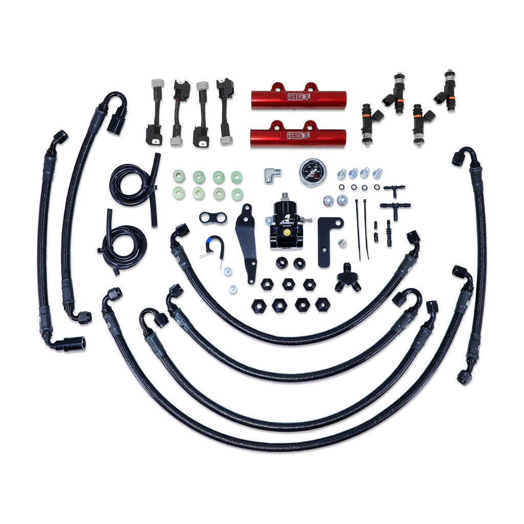IAG PTFE Flex Fuel Fuel System Kit w/ FIC Injectors, Aeromotive FPR & IAG Fuel Rails - Subaru WRX 2008-2014 / STi 2008-2021