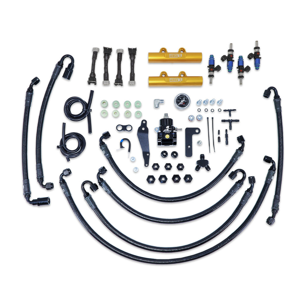 IAG PTFE Flex Fuel Fuel System Kit w/ FIC Injectors, Aeromotive FPR & IAG Fuel Rails - Subaru WRX 2008-2014 / STi 2008-2021