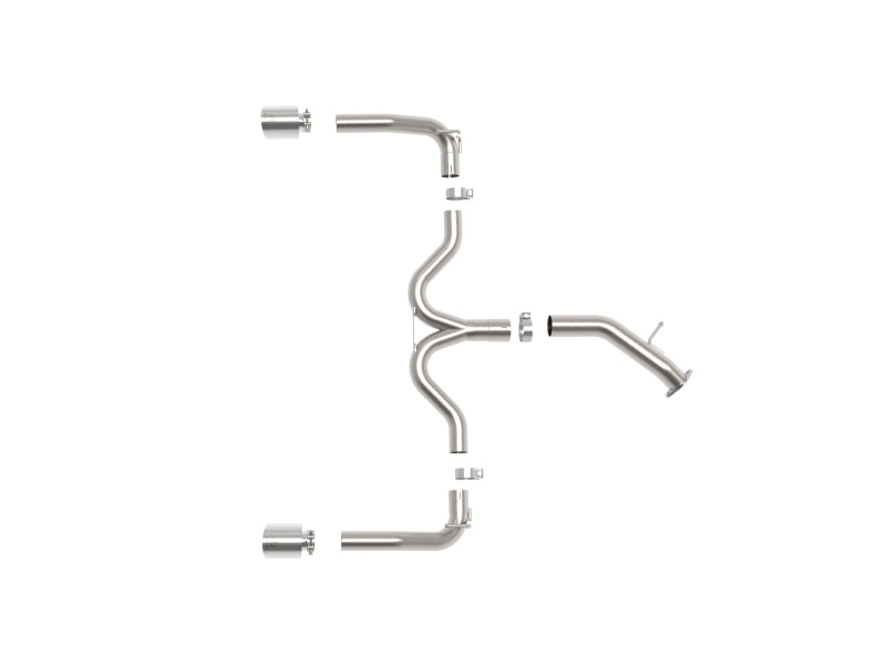 aFe Takeda 3in to 2.5in SS Axle-Back Exhaust System w/ Polished Tips - Kia Forte GT 1.6T 2020-2021