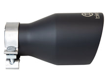 Load image into Gallery viewer, aFe Takeda 3 IN 304 Stainless Steel Black Exhaust Tip - Universal
