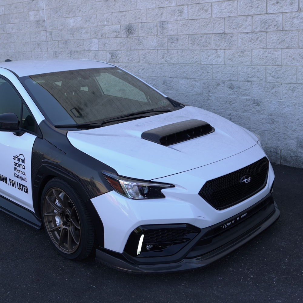 JDMuscle Tanso Carbon Fiber GC8 Style Hood Scoop - Subaru WRX 2022-2025