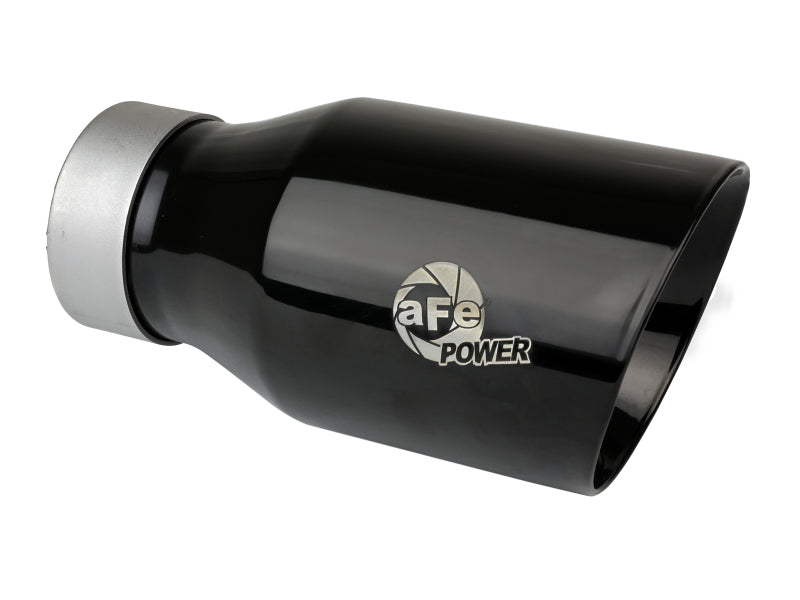 aFe MACH Force-Xp 3" 304 Stainless Steel Black Exhaust Tip - Universal