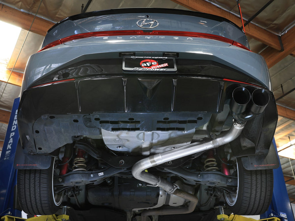 aFe Takeda3in. SS Axle-Back Exhaust System w/Black Tips - Hyundai Elantra N-Line 2021-2025