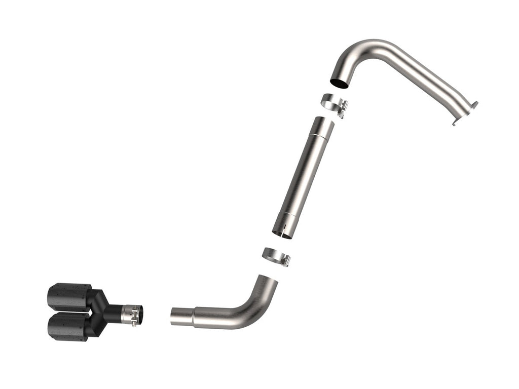 aFe Takeda 3in. SS Axle-Back Exhaust System w/Carbon Tips - Hyundai Elantra N-Line 1.6T 2021-2025