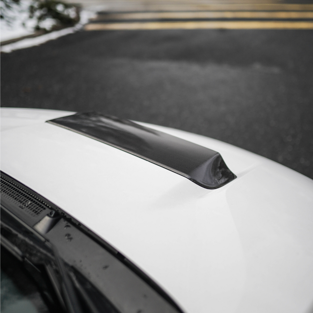 JDMuscle OE+ Bulge Style Carbon Fiber Hood Scoop - Subaru WRX 2022-2025