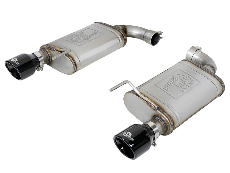 aFe MACH Force-Xp 2-1/2 IN 409 Stainless Steel Axle-Back Exhaust System - Ford Mustang GT 5.0L 2015-2017