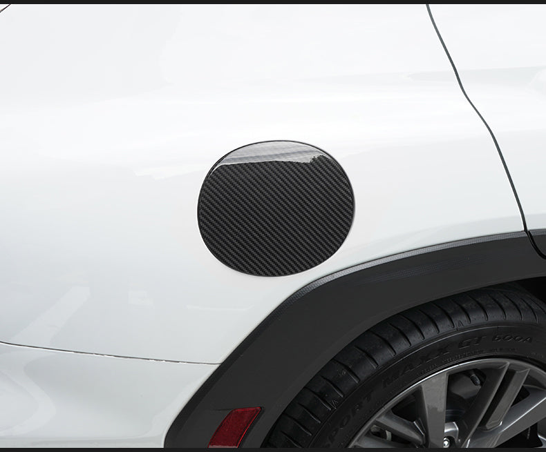 JDMuscle Tanso Dry Carbon Fiber Fuel Door Cover - Subaru WRX 2022-2025