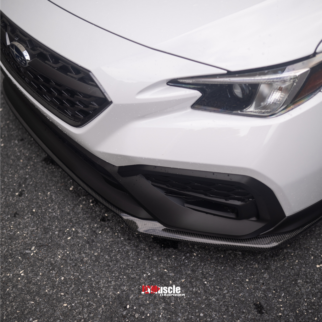 JDMuscle OE+ Style Tanso Carbon Fiber Front Lip - Subaru WRX 2022-2025