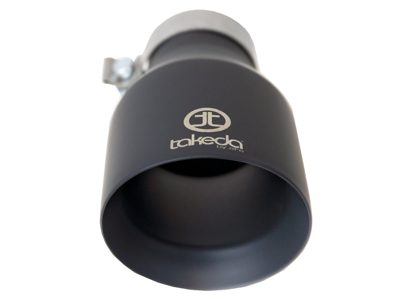 aFe Takeda 3 IN 304 Stainless Steel Black Exhaust Tip - Universal