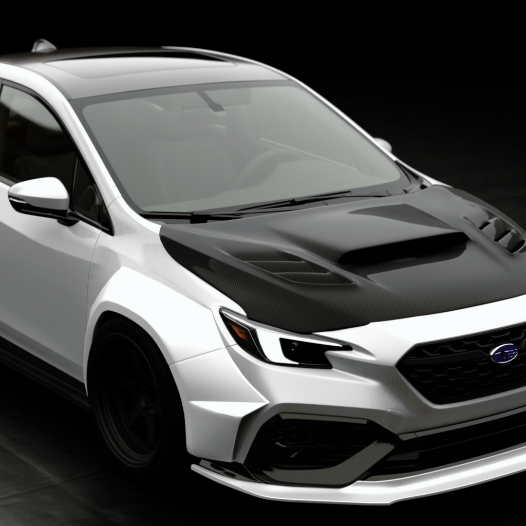 JDMuscle Carbon Fiber Hood V1 - Subaru WRX 2022-2025