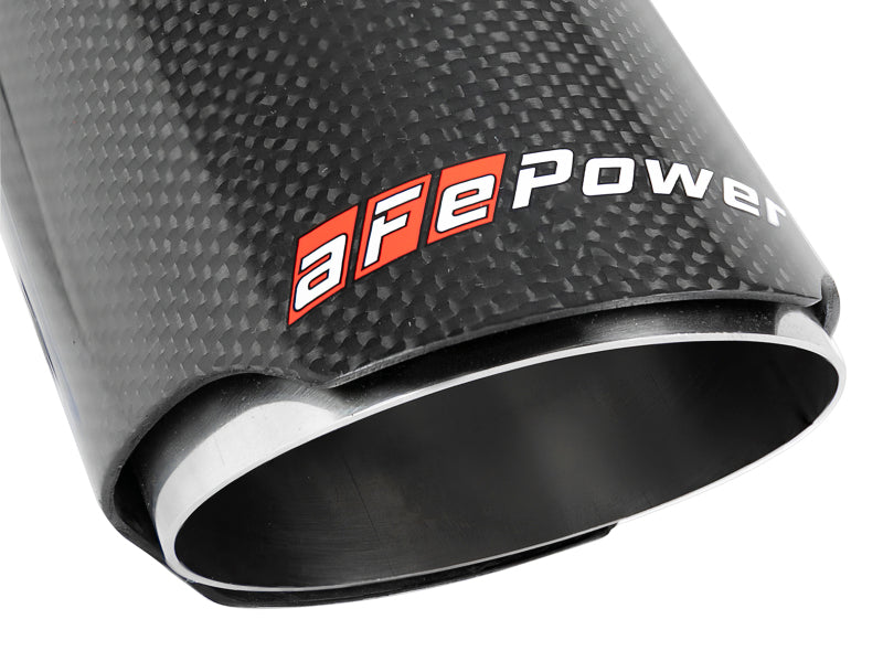 aFe MACH Force-Xp 2-1/2" Stainless Steel Carbon Fiber Exhaust Tip - Universal