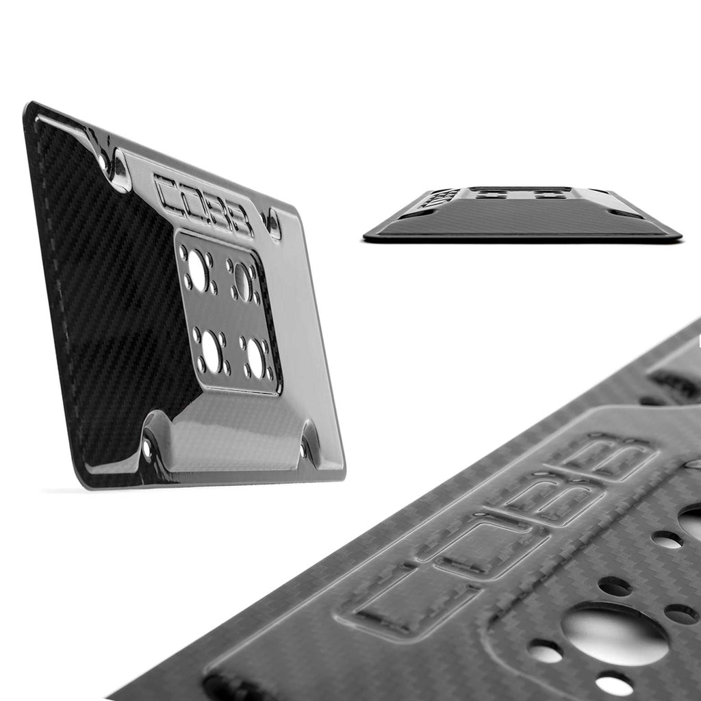 Cobb Redline Carbon Fiber License Plate Relocation Mount - Subaru WRX & STi 2015+ / BRZ 2013+ (+Multiple Applications)