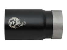 Load image into Gallery viewer, aFe MACH Force-Xp 3-1/2 IN 304 Stainless Steel Black Exhaust Tip - Universal