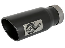 Load image into Gallery viewer, aFe MACH Force-Xp 4 IN 409 Stainless Steel Black Exhaust Tip (Left) - Universal