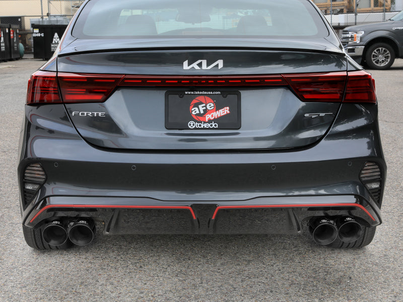 aFe 3in-2.5in 304 SS Axle-Back Exhaust w/ Black Tips - Kia Forte GT 1.6L 2022-2024