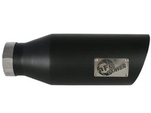 Load image into Gallery viewer, aFe MACH Force-Xp 4" 409 Stainless Steel Black Exhaust Tip - Universal