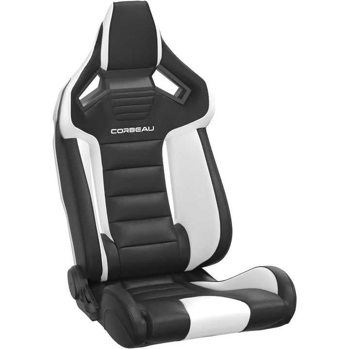 Corbeau FXR Black Vinyl Reclining Seat - Universal
