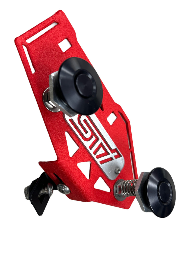 Move Over Racing Limited Edition Wrinkle Red / Black Bumper Quick Release Kit - Subaru WRX / STi 2015-2021