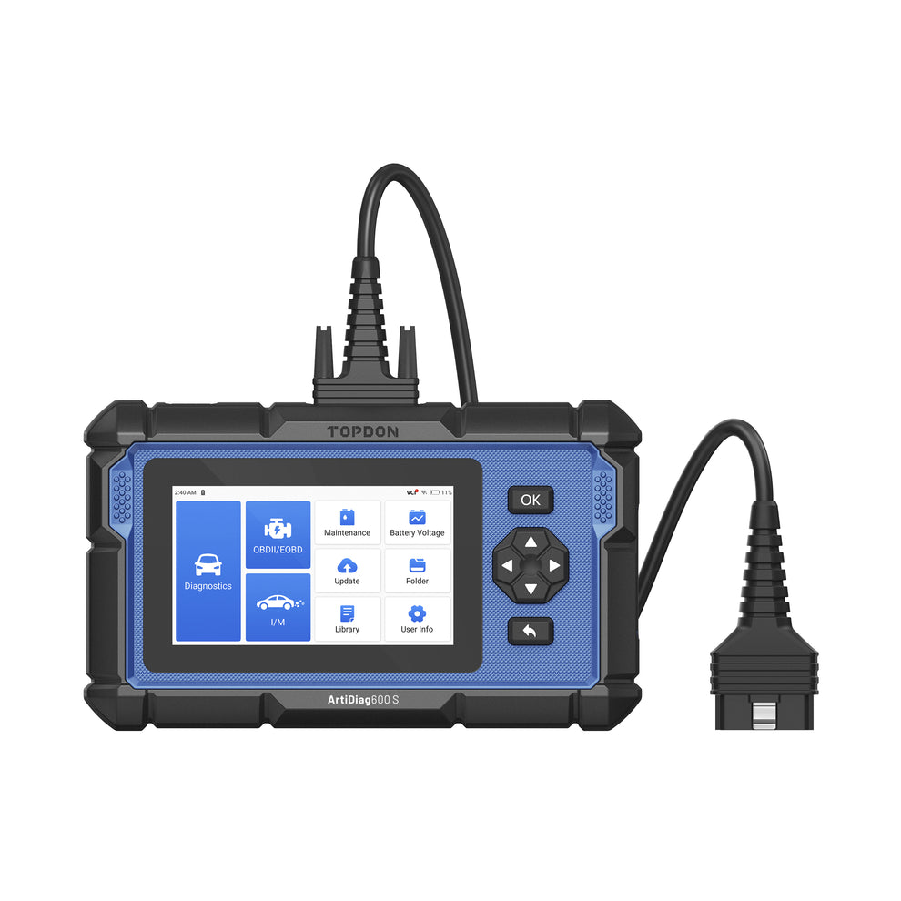 TOPDON AD600S 5" Scan Tool - PCM/TCM/ABS/SRS w/ 9 Service Functions