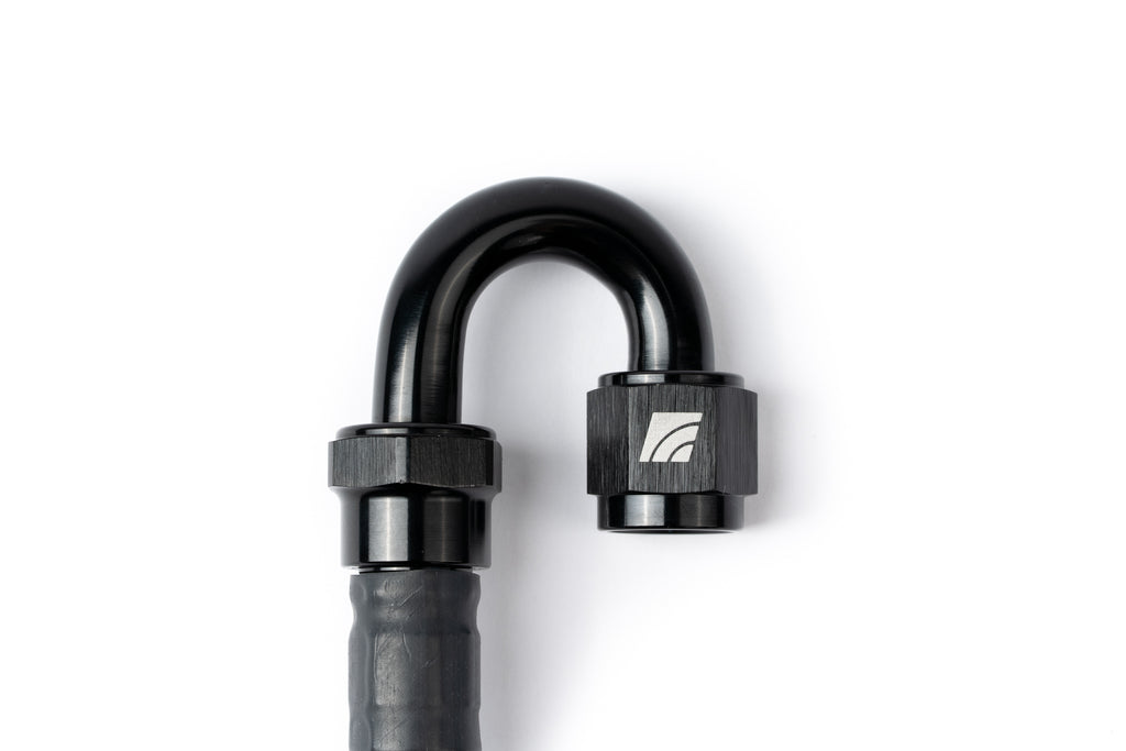 AMS Performance 5/16 Quick Connect to -6AN Inline Fuel Pulsation Damper w/ -6AN Fuel Line - Nissan Z 2023+