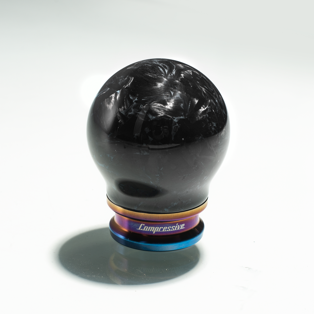 Compressive Tuning Limited Edition Forged Carbon Weighted Shift Knob (Titanium Finish) - Most Subaru Models