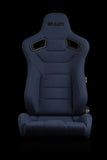 Braum Racing ELITE Series Racing Seats (Pair; Blue Cloth)