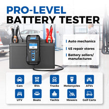Load image into Gallery viewer, TOPDON BT300P Battery, Charging & Cranking System Tester w/Printer