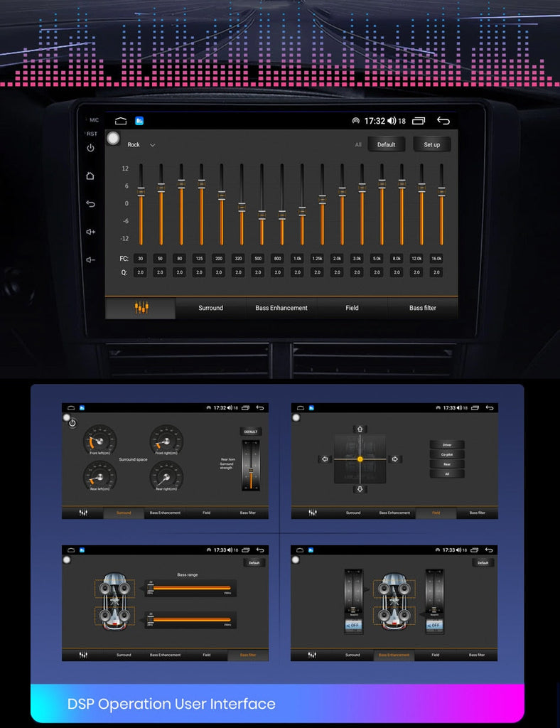 Idoing Head Unit w/ Wireless Apple CarPlay & Android Auto - Subaru Forester 2014-2018  /  Impreza 2014-2016  / Crosstrek 2014-2017