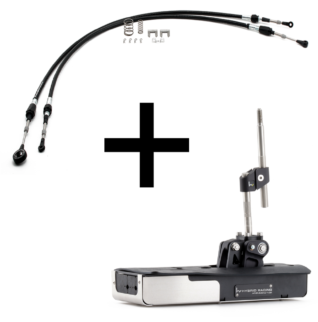 Hybrid Racing A2 K-Swap Shifter & Shifter Cable Combo - Honda Civic 1988-2000 / Acura Integra 1989-2001 (+Multiple Fitments)