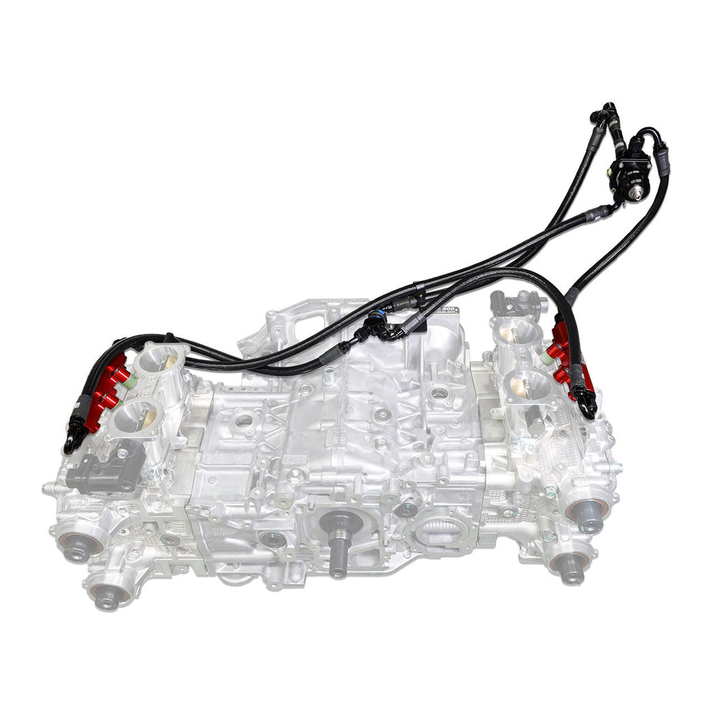 IAG PTFE Flex Fuel Fuel System Kit w/ FIC Injectors, Aeromotive FPR & IAG Fuel Rails - Subaru WRX 2008-2014 / STi 2008-2021