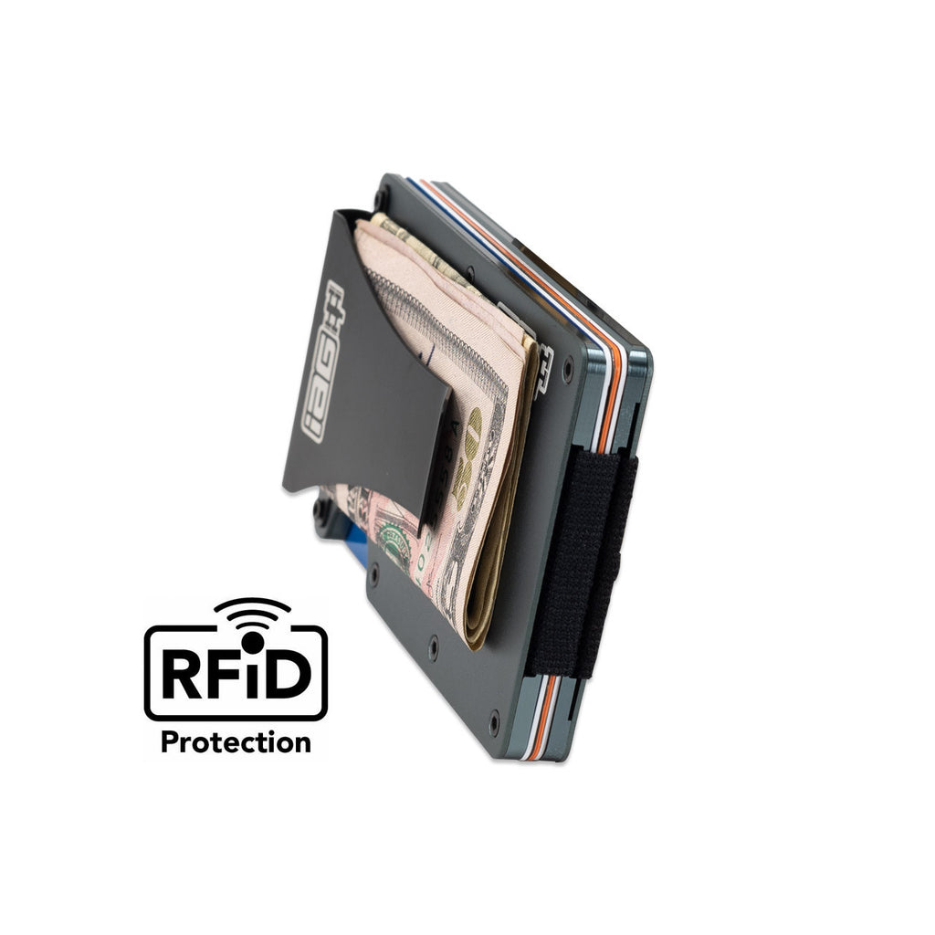 IAG Aluminum Wallet w/Money Clip, Cash Band, and Screwdriver Kit (Boxer Logo) - Universal