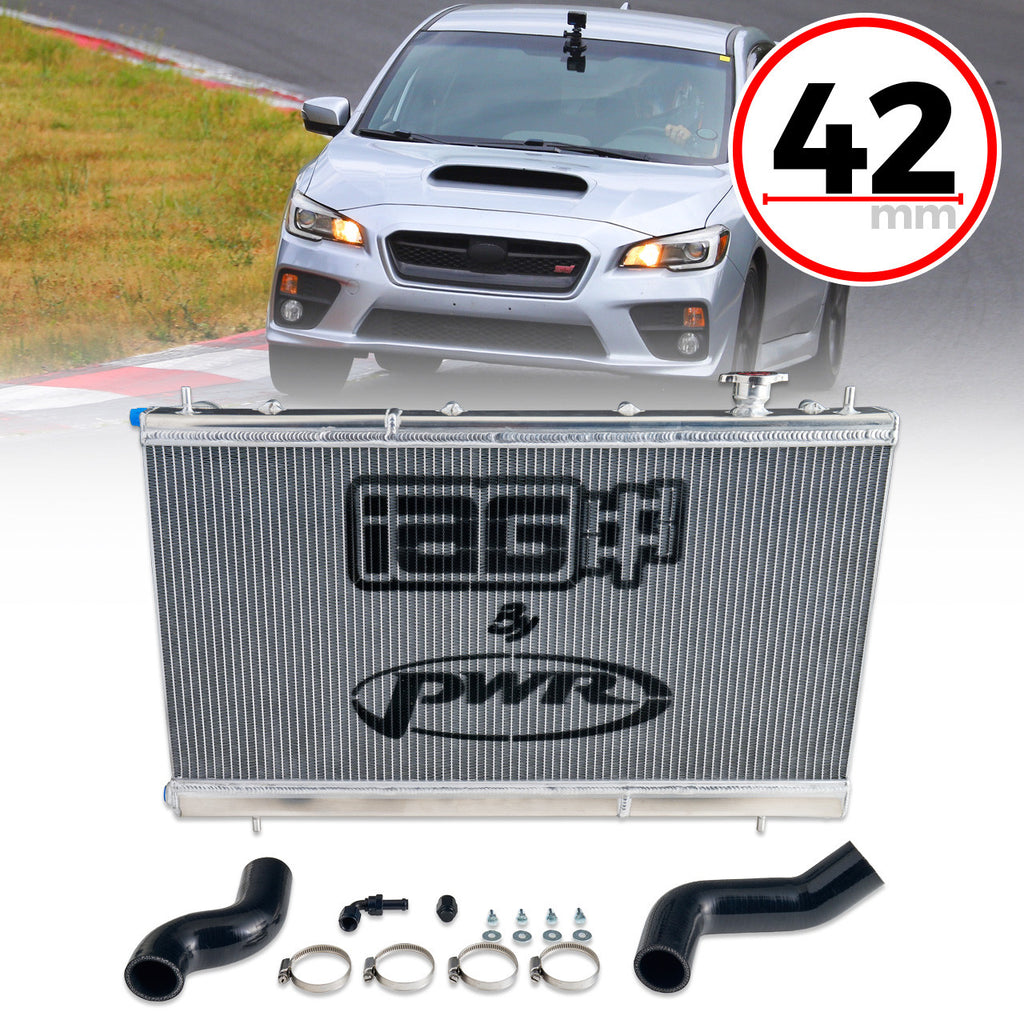 IAG Triple Pass Street Series 42mm Radiator - Subaru WRX 2008-2014 / STi 2008-2021