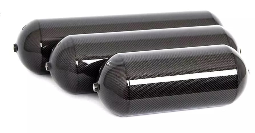 Invoke Concepts 3 Gallon Air Suspension Seamless Tank Skinned In Carbon Fiber - Universal