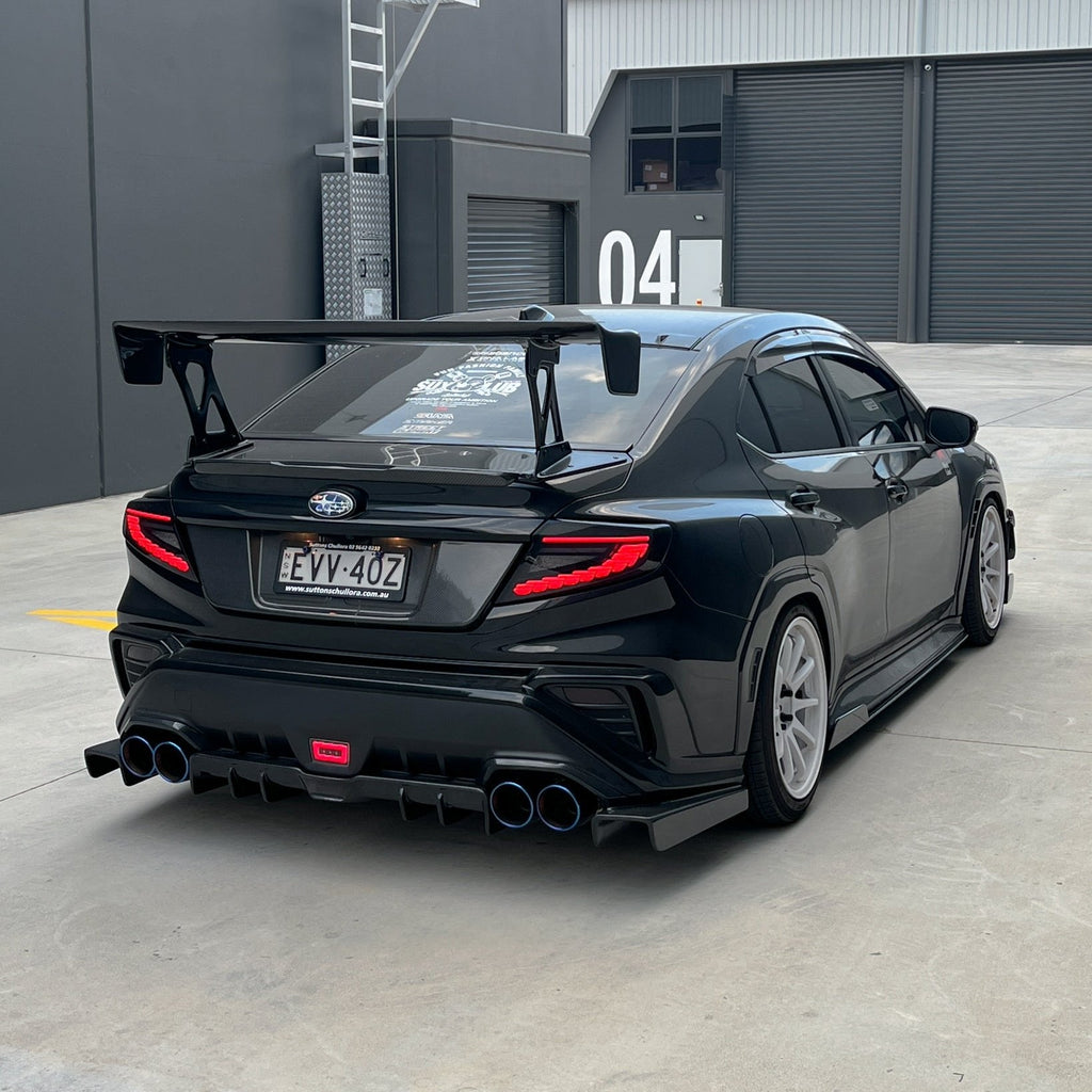 JDMuscle Tanso Carbon Fiber V2 Side Skirts - Subaru WRX 2022-2025